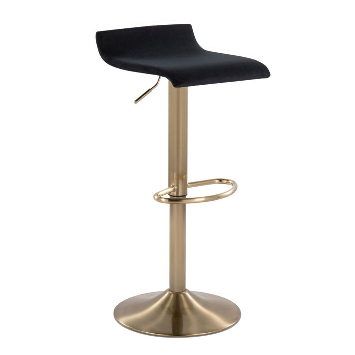 Ale - Adjustable Barstool (Set of 2) - Gold Base