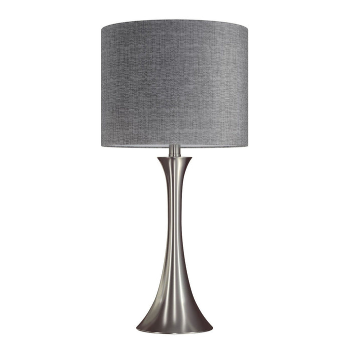 Lenuxe - 24" Metal Table Lamp - Brushed Nickel (Set of 2)