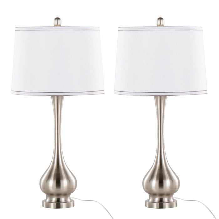 Cairo - 28" Metal Table Lamp (Set of 2) - White