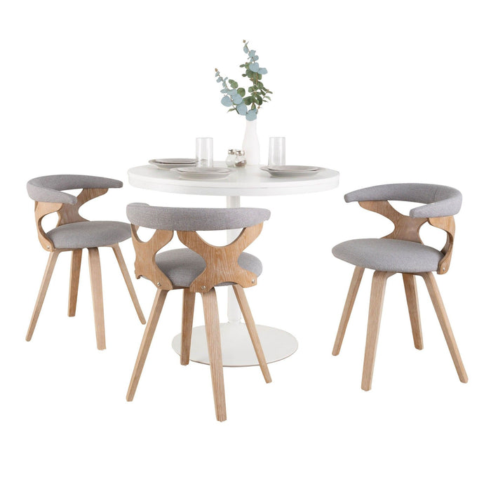 Dakota - Charlotte Dining Set - White Steel Base