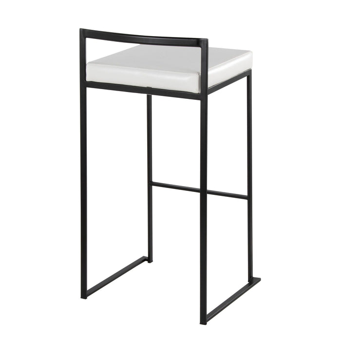 Fuji - Stackable Barstool - Black Metal