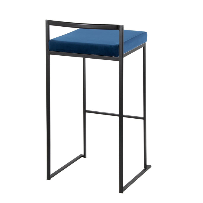 Fuji - Stackable Barstool - Black Metal