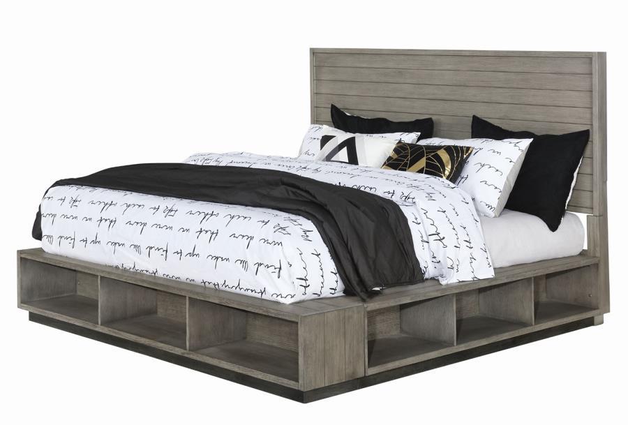 Derbyshire - California King Bed - Dark Gray