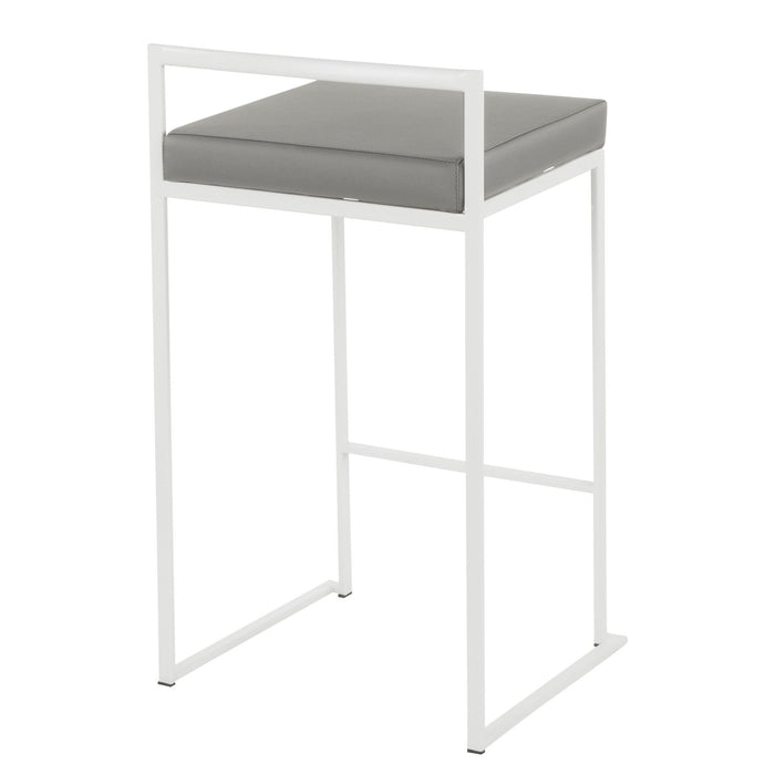 Fuji - 26" Stackable Counter Stool - Brushed Stainless Steel