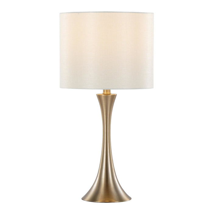 Lenuxe - 24" Metal Table Lamp (Set of 2) - Gold Base