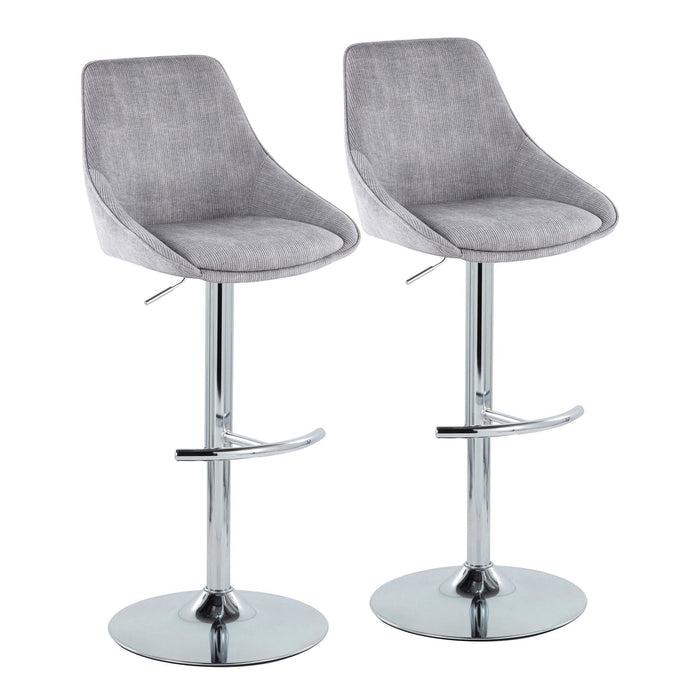 Diana - Adjustable Bar Stool (Set of 2)