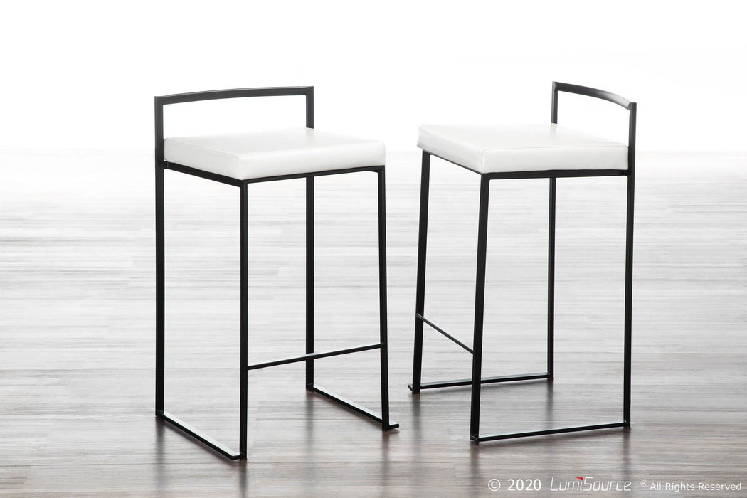 Fuji - Stackable Barstool - Black Metal