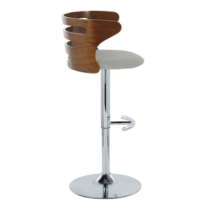 Cosi - Adjustable Barstool (Set of 2) - Walnut Backrest