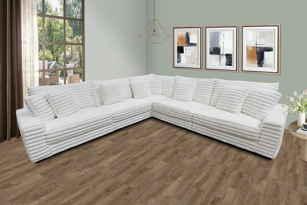 Embrace - 41" Ottoman - White