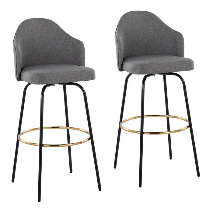 Ahoy - Bar Stool With Fabric Seat (Set of 2)