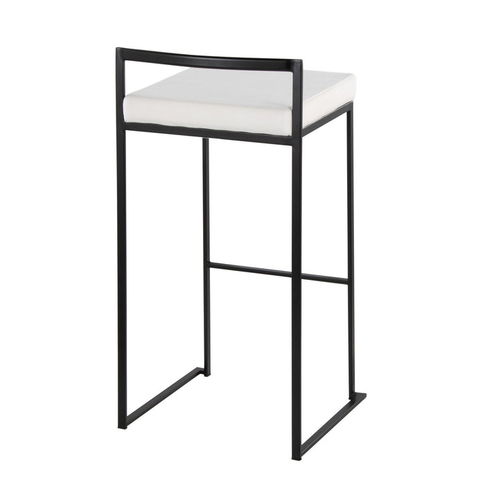 Fuji - Stackable Barstool - Black Metal