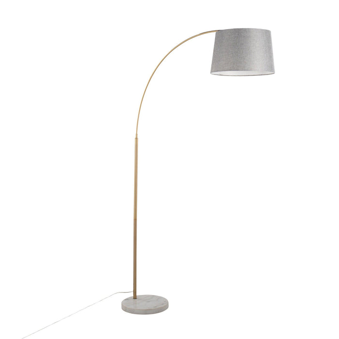 March - Floor Lamp - White Marble