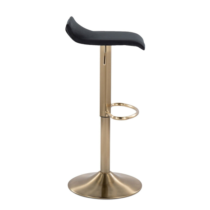 Ale - Adjustable Barstool (Set of 2) - Gold Base