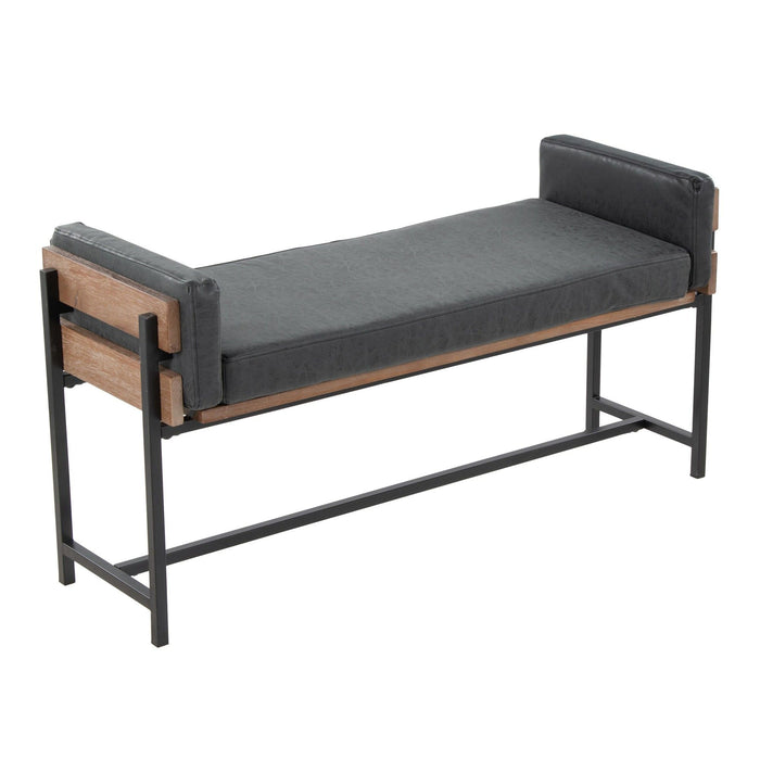 Kari - Bench - Black & Light Brown Base