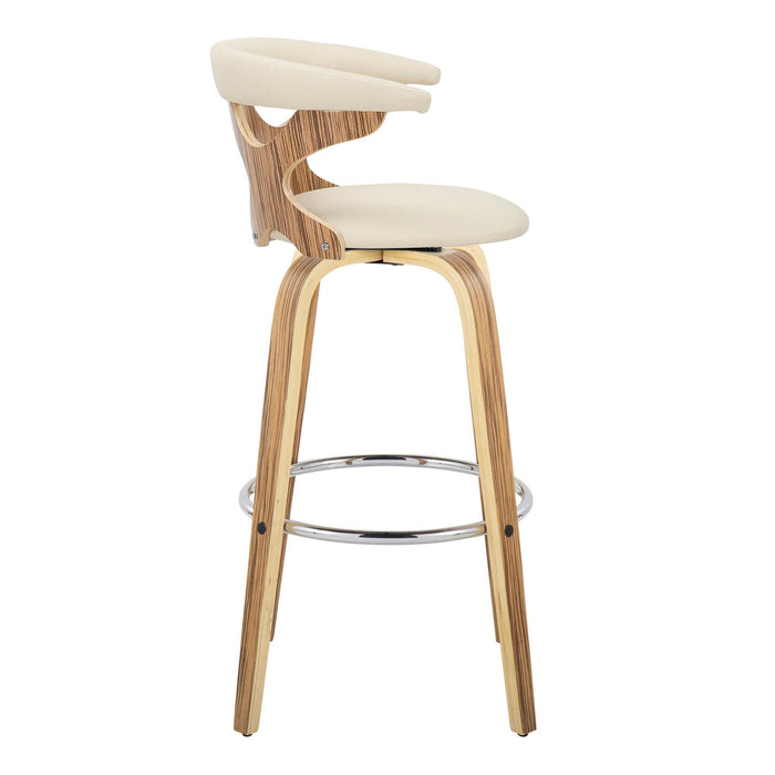 Gardenia - 30" Fixed-height Barstool (Set of 2) - Beige