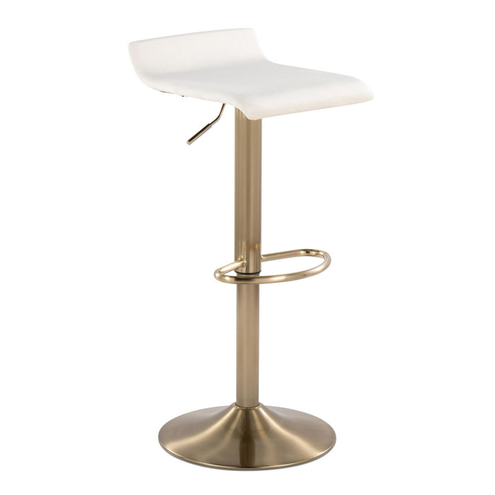 Ale - Adjustable Barstool (Set of 2) - Gold Base