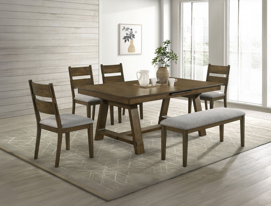 Everly - Dining Table - Brown