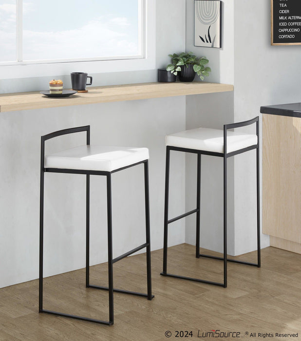 Fuji - Stackable Barstool - Black Metal