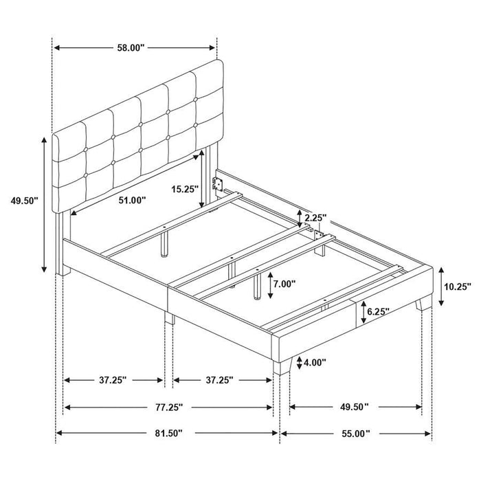 Mapes - Tufted Upholstered Bed