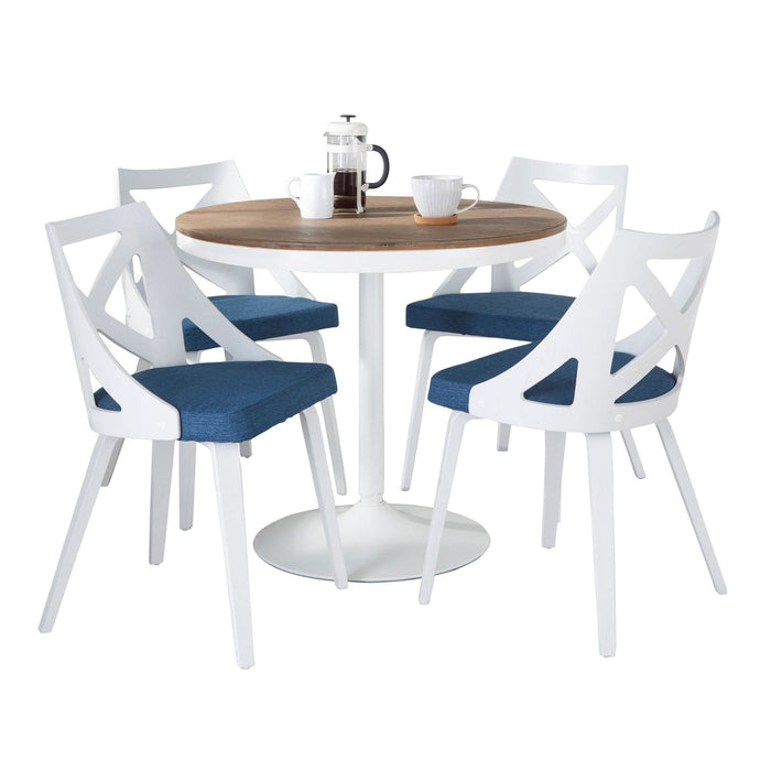 Dakota - Charlotte Dining Set - Antique Metal