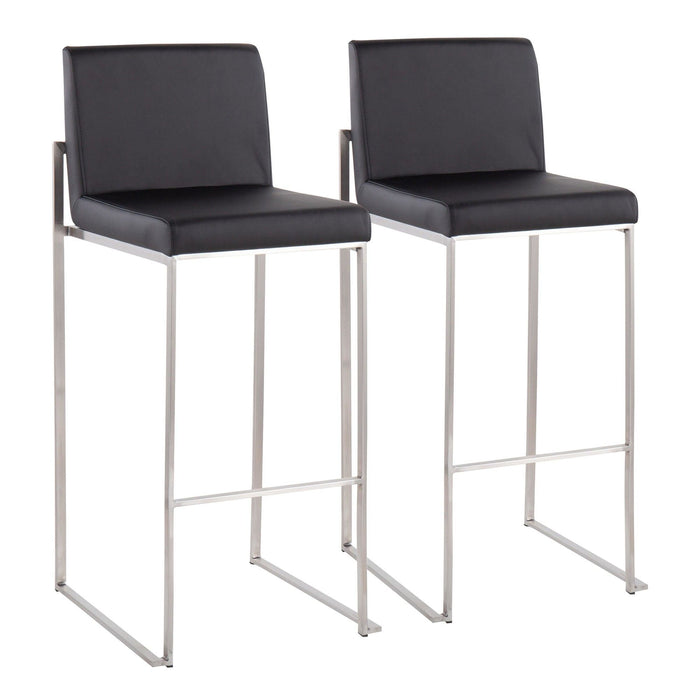 Fuji - High Back Upholstered Barstool Set