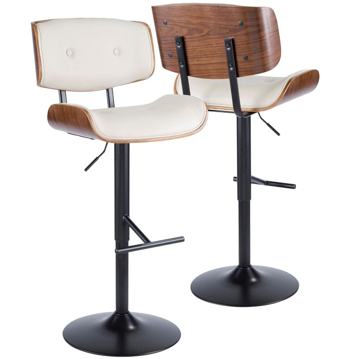 Lombardi - Adjustable Barstool (Set of 2) - Black Base