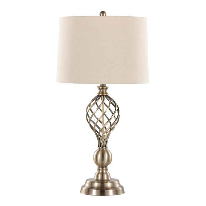 Linx - Twist 29" Metal Table Lamp (Set of 2) - Beige