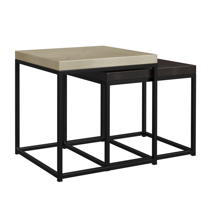 Nestor - Nesting Side Tables - Natural & Espresso