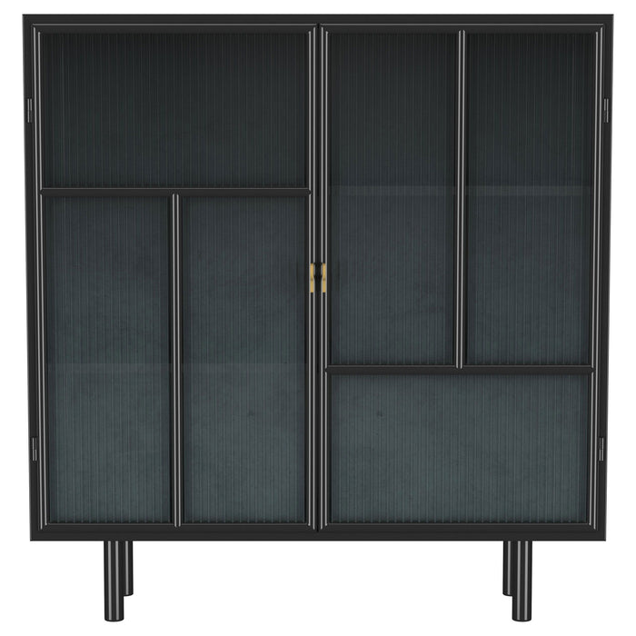 Dalia - 2-Door Accent Storage Cabinet With Shelving - Black