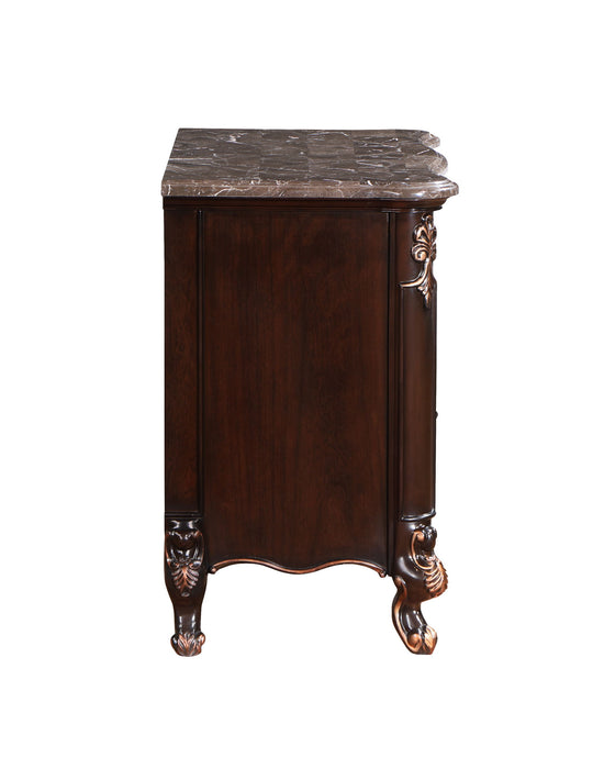 Constantine - Nightstand With Marble Top - Cherry