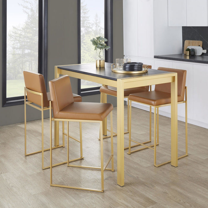 Cosmo - Canary Dining Table - Chrome Metal Base