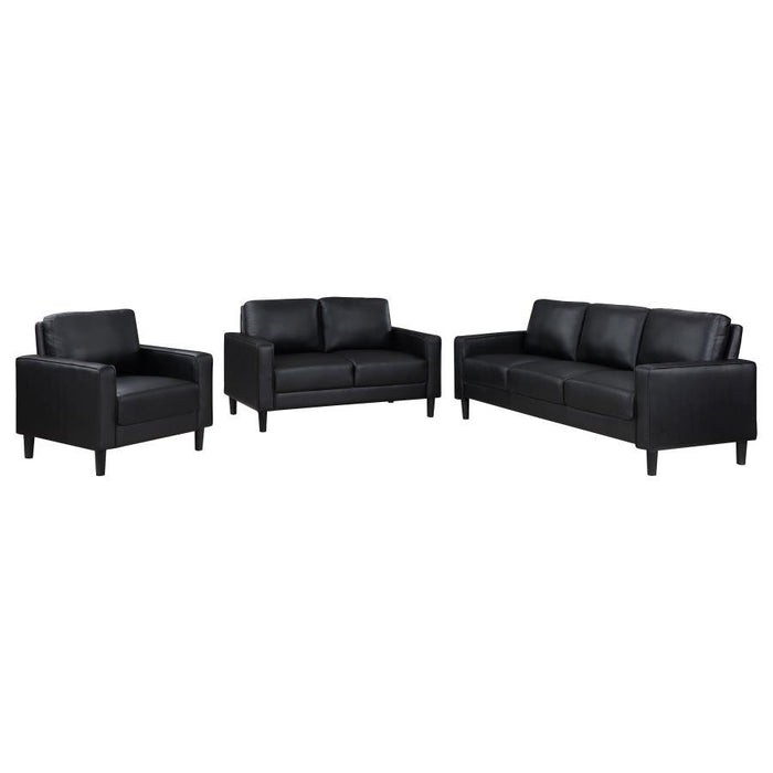 Ruth - Upholstered Track Arm Sofa Set