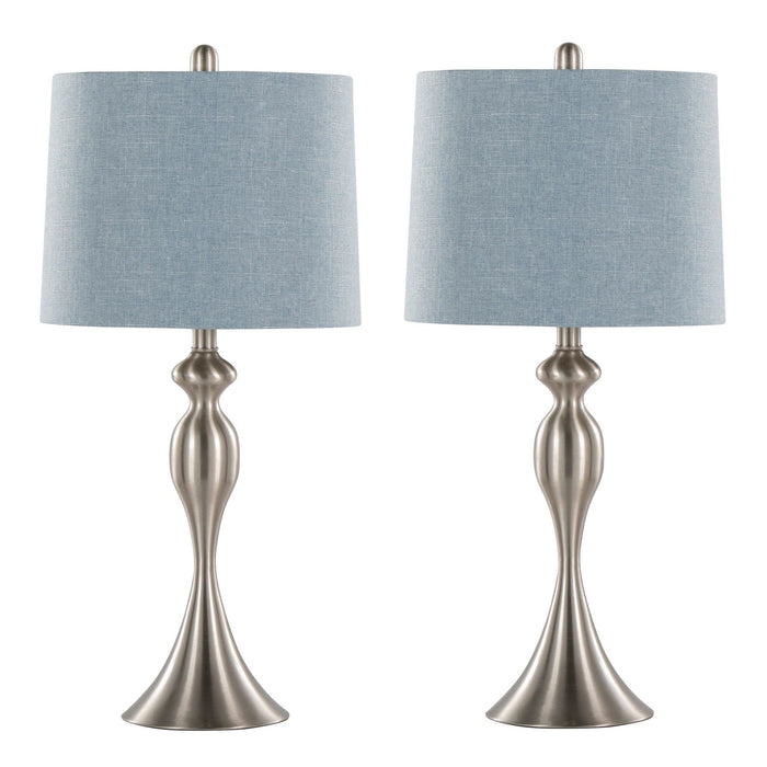 Ashland - 27" Metal Table Lamp (Set of 2) - Light Blue