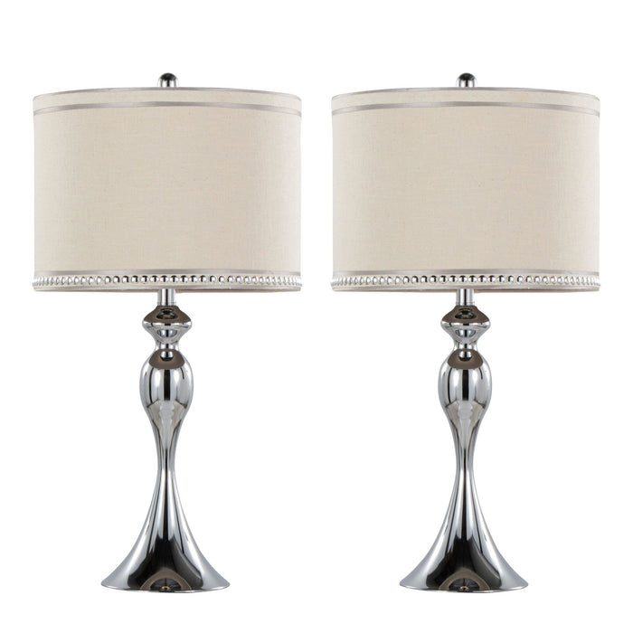 Ashland - 27" Metal Table Lamp (Set of 2) - Beige