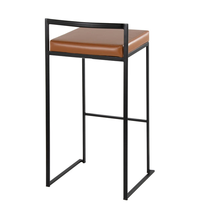 Fuji - Stackable Barstool - Black Metal