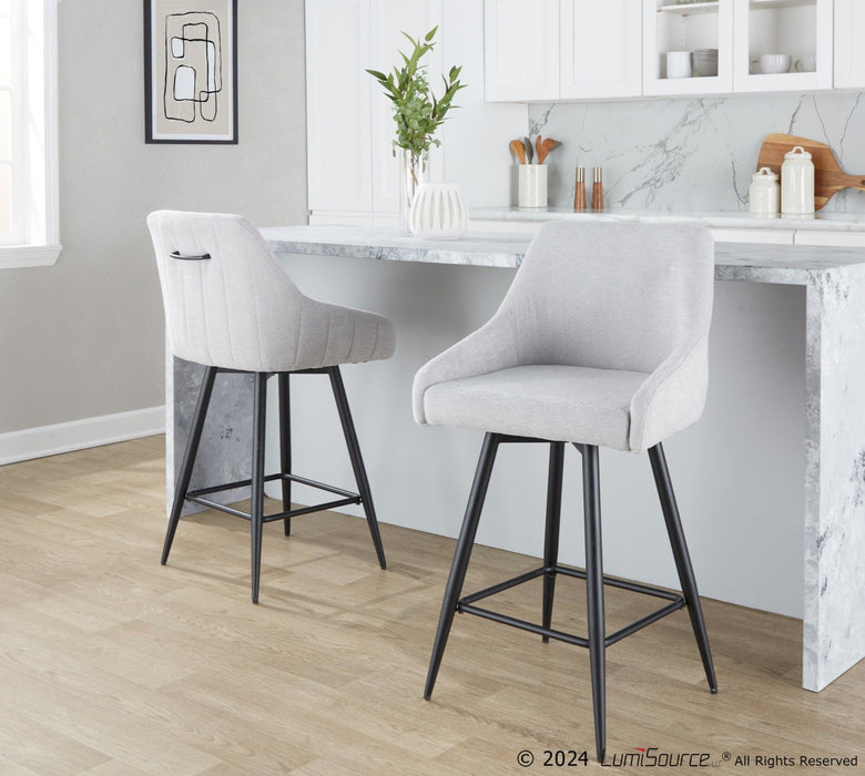 Hannah - 30" Fixed-Height Barstool With Swivel (Set of 2)