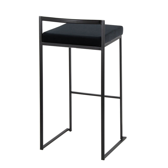 Fuji - Stackable Barstool - Black Metal