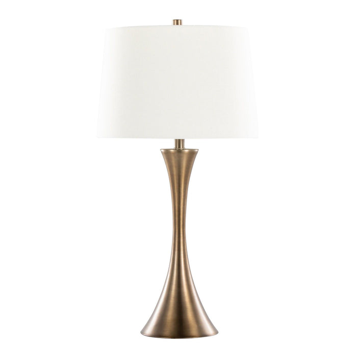 Lenuxe - 29" Metal Table Lamp (Set of 2) - White