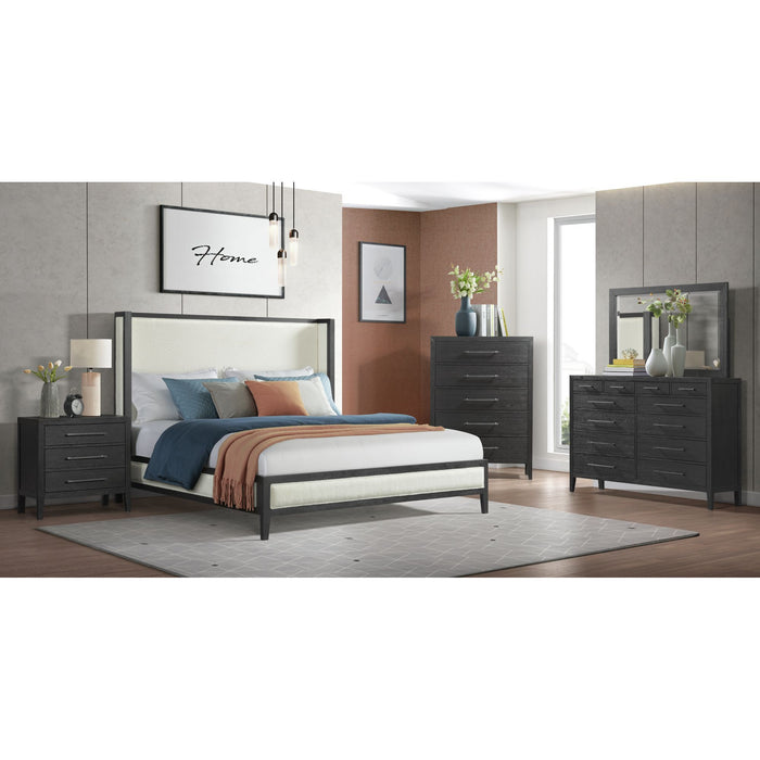 Versailles - Contemporary 12 Drawer Dresser & Mirror Set