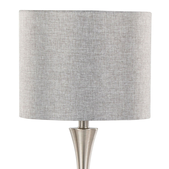 Lenuxe - 24" Metal Table Lamp (Set of 2) - Steel Base