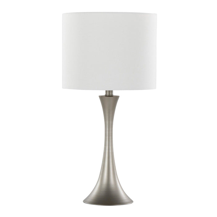 Lenuxe - 24" Metal Table Lamp (Set of 2) - White