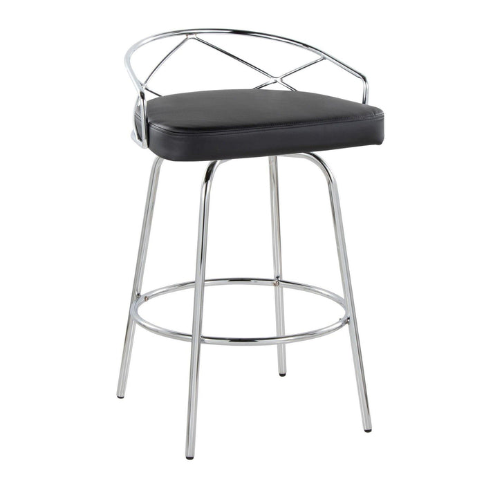 Charlotte - Glam - 26" Fixed-Height Counter Stool (Set of 2)