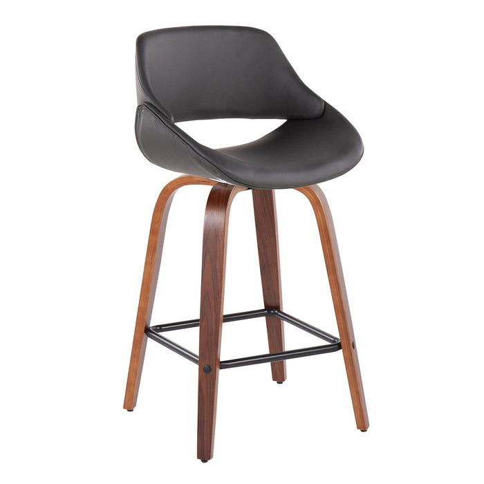 Fabrico - Counter Stool With Square Footrest (Set of 2)