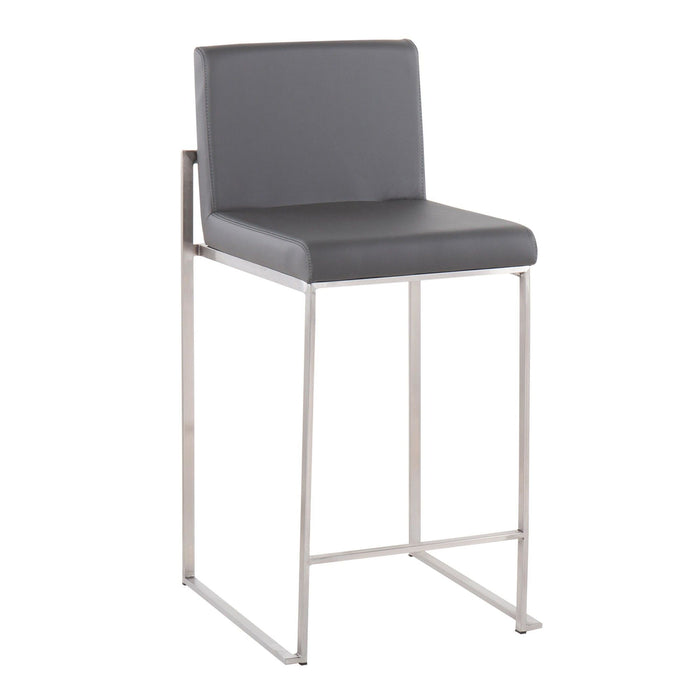 Fuji - High Back Upholstered Counter Stool Set