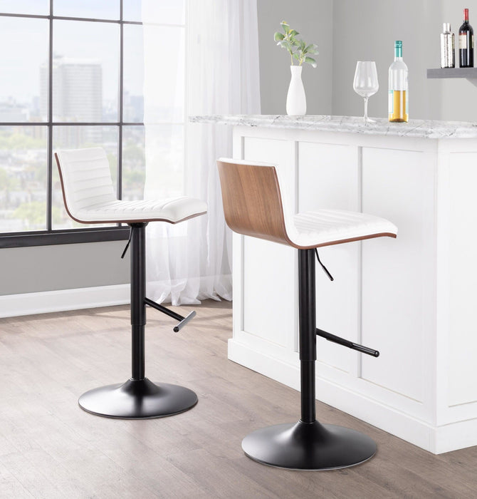 Margarite - Ajustable Barstool With Swivel - Chrome Metal (Set of 2)