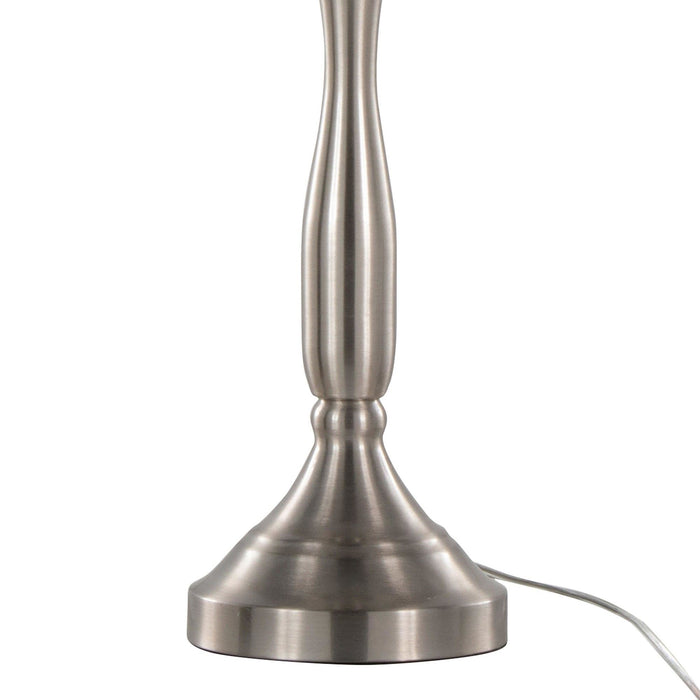 Sawyer - 25" Metal Table Lamp With USB (Set of 2) - White