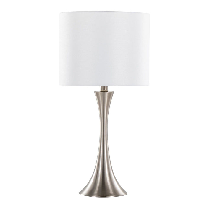 Lenuxe - 24" Metal Table Lamp (Set of 2) - Steel Base