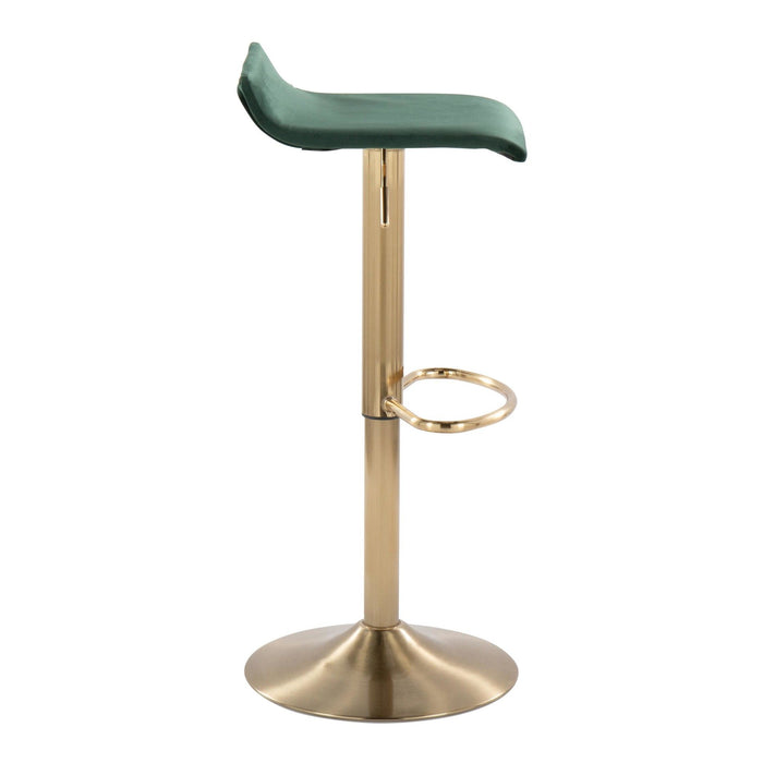 Ale - Adjustable Barstool (Set of 2) - Gold Base