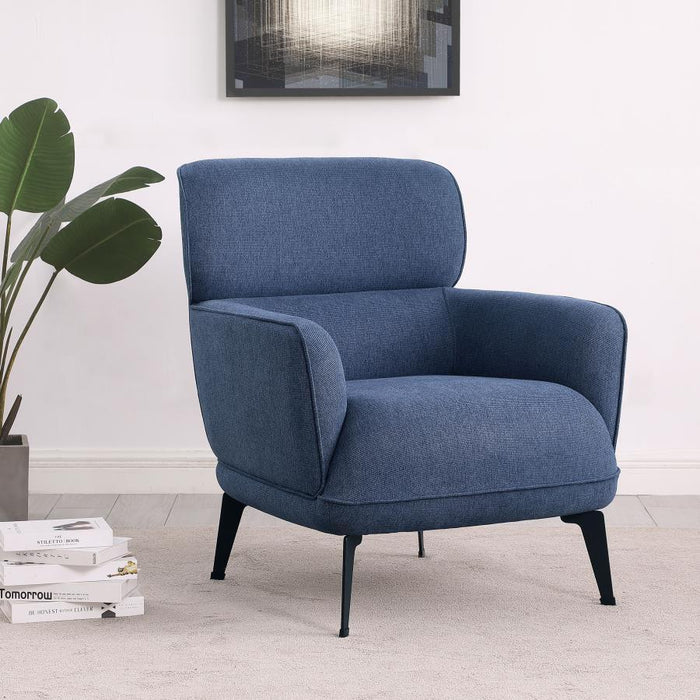 Andrea - Upholstered Crecent Arm Accent Chair