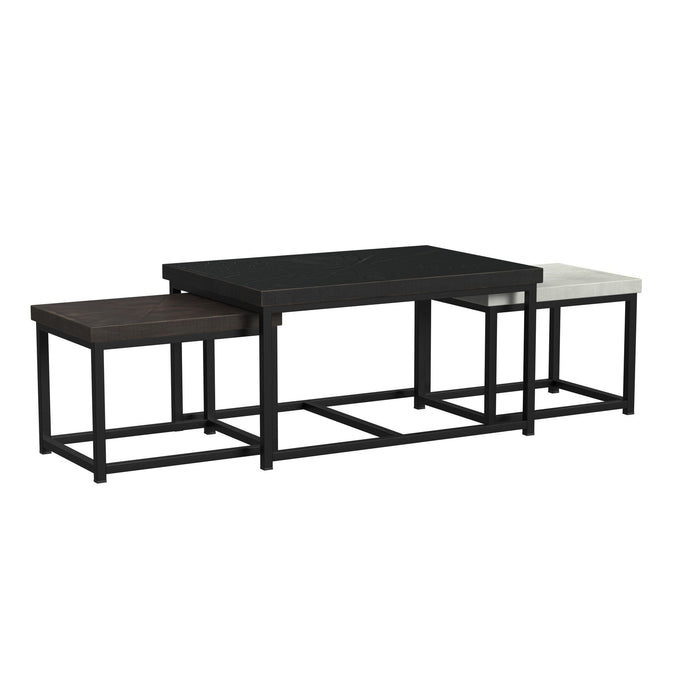 Nestor - Nesting Tables - Espresso, Smoke Gray, & Armadillo